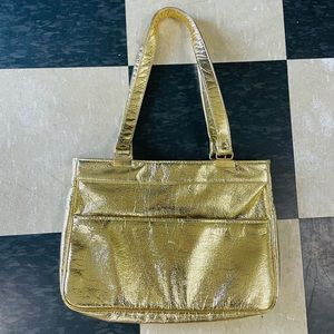 Vintage gold *lame* (la-meh) shoulder purse✨✨✨